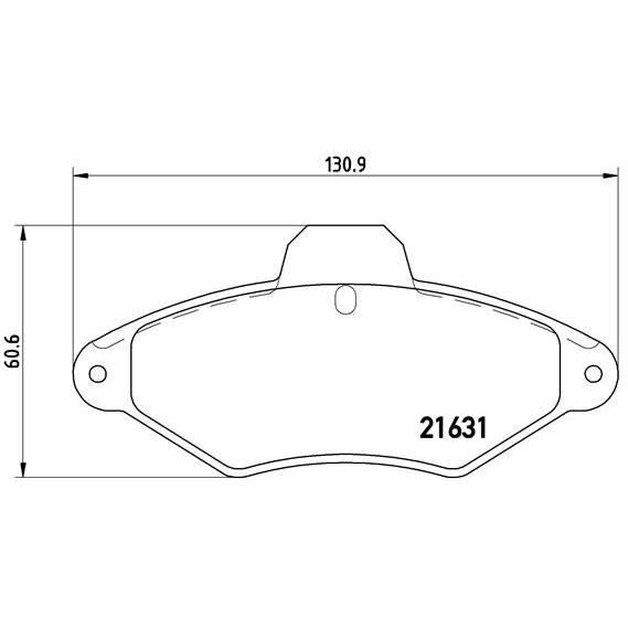 Pastilha de Travão Brembo P61052 1 Unidades BREMBO - Sistema de freios de veículos motorizados - brembo, p61052, pastilha