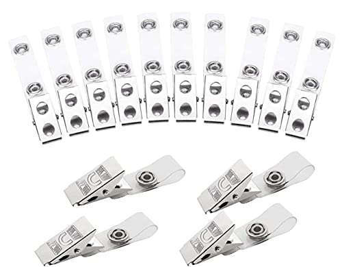YANGWEN 20X Crocodile Clips Metal, the Card Holder with a PVC Strap and Metal Button YANGWEN - Porta-crachás e porta-bilhetes - crocodilo, pvc, metal, cartão