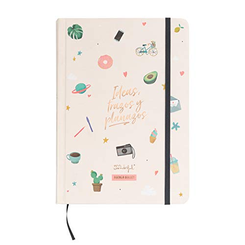 Agenda Semanais MR. WONDERFUL Bullet (A5) Mr. Wonderful - Papel de impressora e copiadora - agenda semanais, mr. wonderful, bullet, A5, papel 120 gr, capa cosida