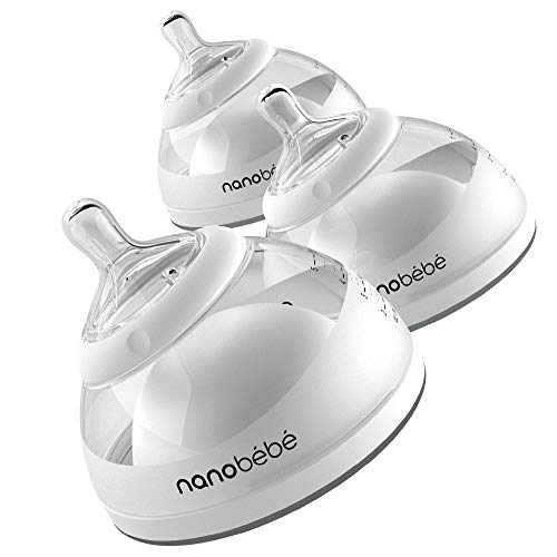 Conjunto de biberões NANOBÉBÉ Pro Lactancia (5 un - 150 ml) Nanobebe - Biberões - 5 unidades, 150 ml, polipropileno, silicone