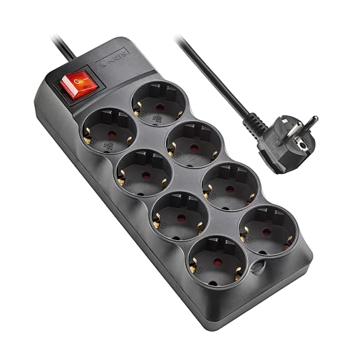 Estabilizador de Corrente NGS Surge Pole 800 NGS - Fios e cabos elétricos - estabilizador, corrente, ngs surge pole 800, 8 tomas, proteção contra sobretensões