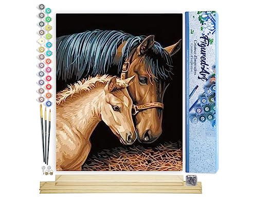 Painel FIGURED ART Horse Taking Care (40 x 50 cm) Figured'Art - Materiais de arte e artesanato - cavalo, 40 x 50 cm