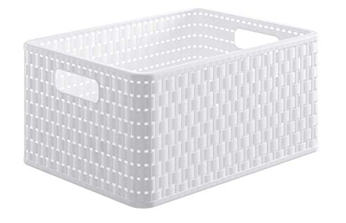 Caixa de Arrumação ROTHO Country (Branco - Polipropileno) Rotho - Cestas - polipropileno, 2 peças, 300x180x200mm, 0,7kg
