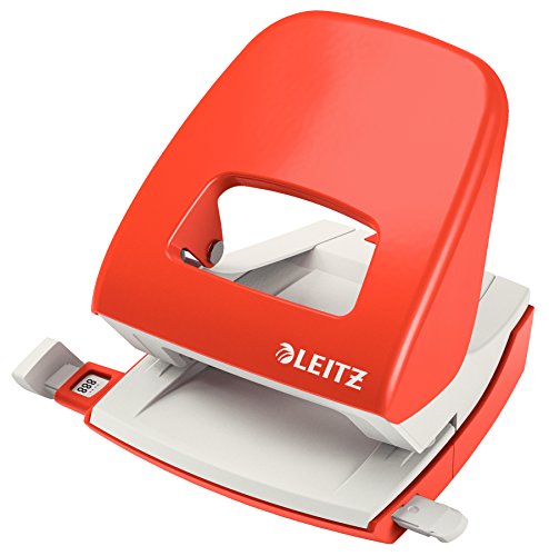 Furador LEITZ NEXXT 5008 Vermelho (Capacidade Máx.:30 folhas) Leitz - Perfuradores de papel - 30 folhas, vermelho, metal, 0,6 kg