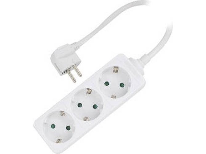 Extensão Elétrica EWENT EW3958 (1.5 m - 3 Tomadas) Ewent - Filtros de linha e supressores de surtos - 3 tomadas, proteção infantil, 1.5 m, elegante