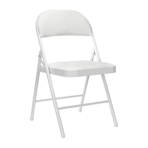 Cadeira de Visitante THINIA HOME Dobrável (Branco - Poliéster) THINIA HOME - Cadeiras - dobrável, branco, poliéster