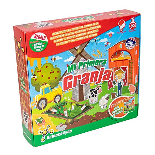 Jogo de Tabuleiro SCIENCE4YOU My First Farm (Idade Mínima Recomendada: 3 anos) Science4you - Brinquedos - fazenda, animais, vegetais, experiências científicas