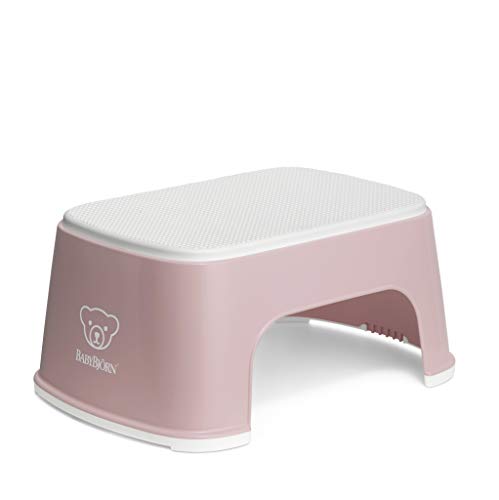 Baby Björn Step Stool Pink Pastel/White BabyBjörn - Banquetas - antiderrapante, borracha, banheiro, lavatório