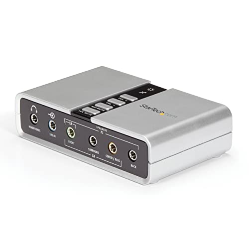 Placa de som STARTECH.COM ICUSBAUDIO7D STARTECH.COM - Placas e adaptadores de interface de computador - placa de som, ICUSBAUDIO7D