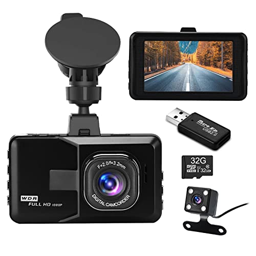 Dashcam PODAZZ Frontal e Traseira (Full HD - 1080p) Podazz - Câmeras de vigilância - full hd, 1080p, frontal, traseira