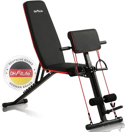 Banco de Musculação DH FITNESS Plegável Ajustável DH FitLife GmbH - Bancos de exercício - musculação, plegável, ajustável