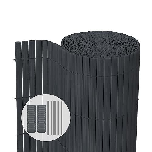 Vedação de Poliéster VOUNOT com Ponte (Cinzento - 90x500 cm) VOUNOT - Cercas e barreiras - poliéster, ponte, cinzento, 90x500 cm