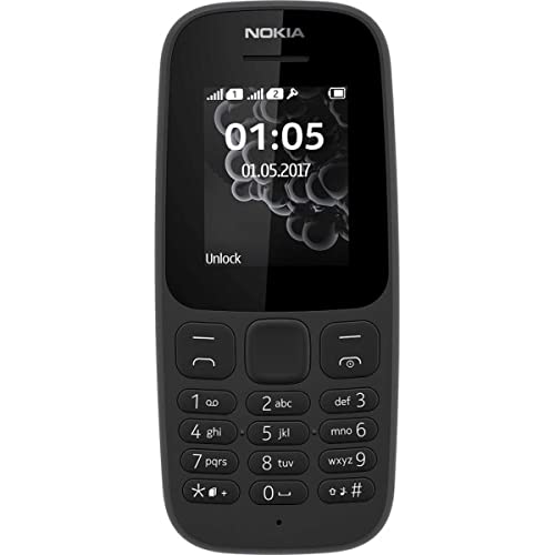 Telemóvel NOKIA 105 (2.8'' - Preto) Nokia - Telemóveis - 2.8 polegadas, dual sim, kaios 2.5, li-ion 800 mAh