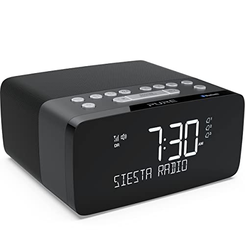 Rádio PURE SIESTA CHARGE (Preto - Digital - FM/AM) Pure - Radios - dab+, bluetooth, usb, carregamento sem fios