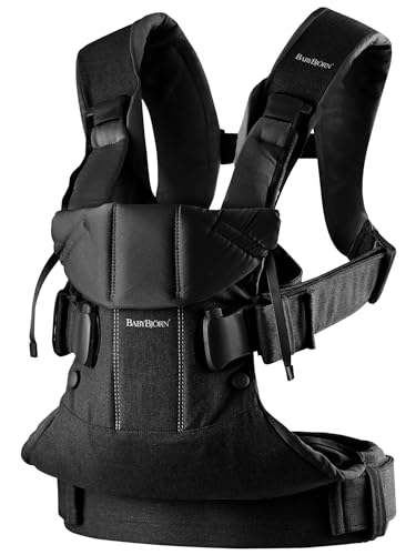 Mochila para Bebé BABYBJORN One Preto (35x25x15cm) BabyBjörn - Porta-bebês - 35x25x15cm, ajustável, tampa fácil, confortável