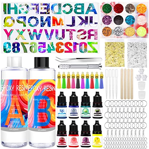 Resina Epoxy 2 Partes 408Ml Transparente BEYAOBN BEYAOBN - Kits de artesanato de brinquedos - epoxy, transparente, 2 partes, 408ml