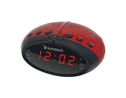 Rádio Despertador SUNSTECH FRD16RD Vermelho SUNSTECH - Áudio - rádio despertador, vermelho