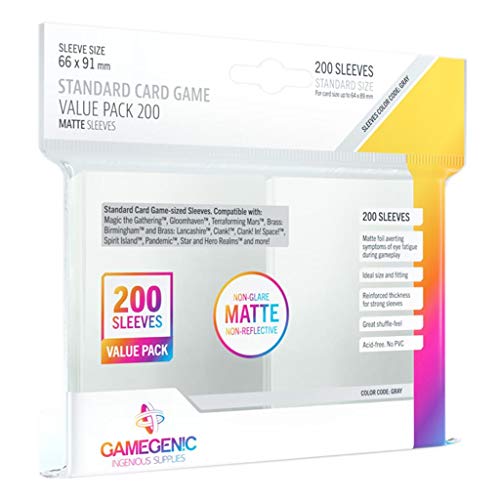 Caixa de Arrumação para Cartas GAMEGENIC 200 Asmodee - Jogos - arrumação, cartas, fecho de correr, plástico rígido