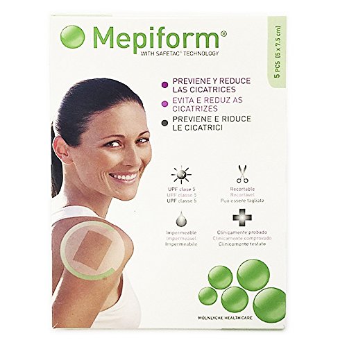 MEPIFORM Silicone 5X7 5 Apositivos 5 Unidades MEPIFORM - Fita médica e bandagens - silicone, apositivos, unidades