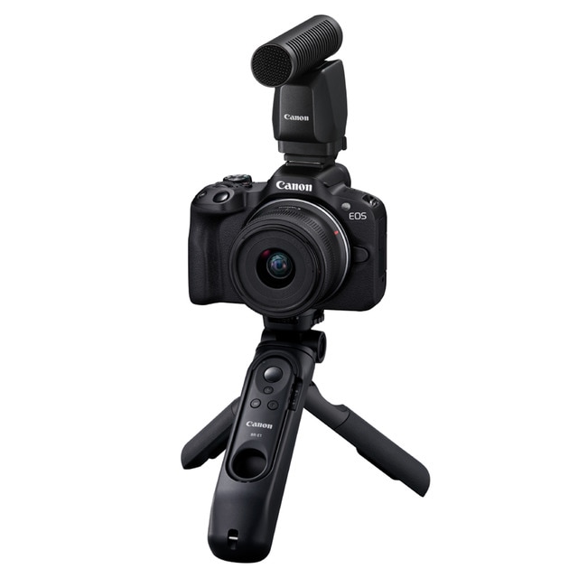 Kit Máquina Fotográfica Mirrorless CANON EOS R50 + RF-S18-45mm f/4.5-6.3 IS STM Canon - Câmeras digitais - 