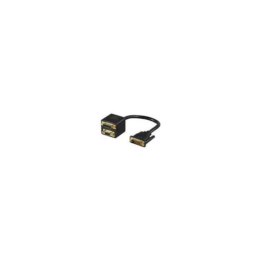 Adaptador de Cabo de vídeo WENTRONIC MMK ADAP 18+5 DVI-I > DVI-I + SVGA Wentronic - Adaptadores de cabos de áudio e vídeo - macho/hembra, dvi-i, svga, preto