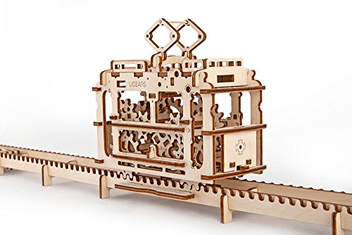 Puzzle UGEARS Tramway with Rails (Idade Mínima Recomendada: 14 anos) UGEARS - Quebra-cabeças mecânicos - puzzle, tramway, rails, idade mínima recomendada 14 anos