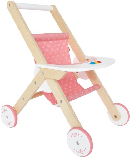 Boneca HAPE Wooden Stroller (Idade Mínima Recomendada: 3 anos) HAPE - Acessórios para bonecas e figuras de ação - madeira, estriola, 3 anos