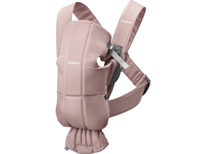 Mochila para Bebés Mini 100% Algodão Rosa BABYBJÖRN BabyBjörn - Móveis para bebês e crianças pequenas - algodão, rosa, bebés