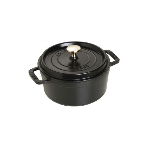 Caçarola Redonda STAUB 18cm (Material: Cerâmica) STAUB - Fornos holandeses - cerâmica, 18cm, preto, fogões