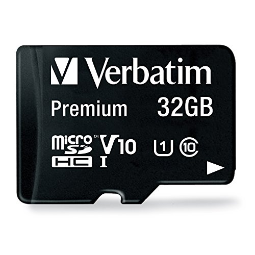 Cartão de Memória VERBATIM Premium (32 GB) Verbatim - Cartões de memória flash - 32 GB, MicroSDHC, Classe 10, 25 MB/s