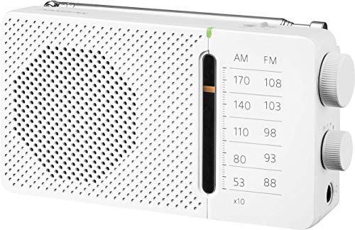 Rádio SANGEAN SSR36 (Branco - Digital - AM/FM - Pilhas) Sangean - Fones de ouvido - digital, am/fm, pilhas, relé