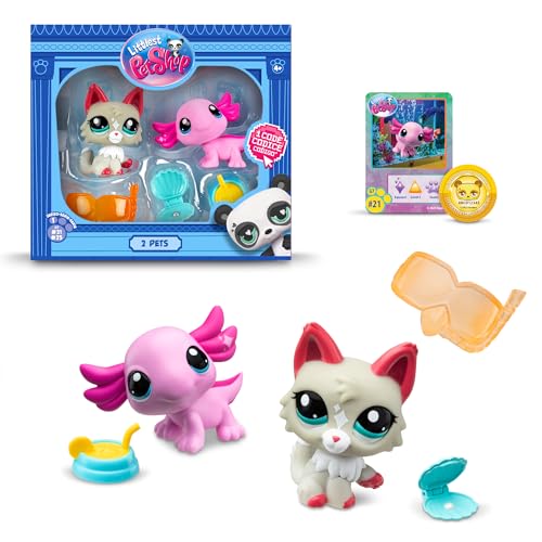 Conjunto de Bonecos LITTLE PET SHOP Pack de 2 Mascotes (Idade Mínima Recomendada: 3 anos) Bandai - Bonecos de ação e brinquedo - conjunto, bonecos, little pet shop, pack de 2 mascotes, idade mínima recomendada, 3 anos