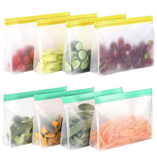 Bolsas Reutilizáveis com Cremalha - Silicone - Design de Solo - Bolsa de Alimentação anshuke - Sacos de armazenamento de alimentos - silicone, reutilizável, design de solo