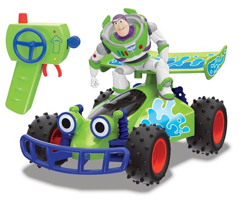 Carro DISNEY Toy Story 4 Rc Buggy com Controle Remoto Smoby - Carros e caminhões de controle remoto - rc buggy, controle remoto, toy story 4, suspensão, rodas borracha, comando 2.4 ghz