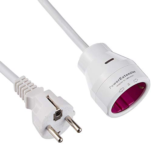 Extensão Elétrica ALLOCACOC PowerCube Original 5m Allocacoc - Fios de extensão - 3 tomadas, interruptor, compacto, elegante