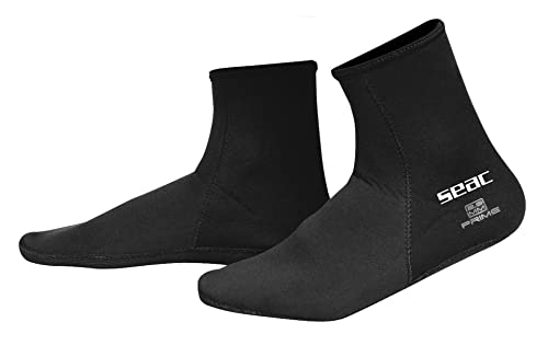 Meias para Homem SEAC Calcetins Prime Preto (EU 40-41) SEAC - Peças de roupa de mergulho - meias, homem, preto, calcetins