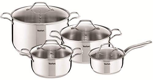 Conjunto de Panelas Tefal A702S885 | Aço inoxidável Tefal - Utensílios de cozinha - panelas, tefal, aço inoxidável