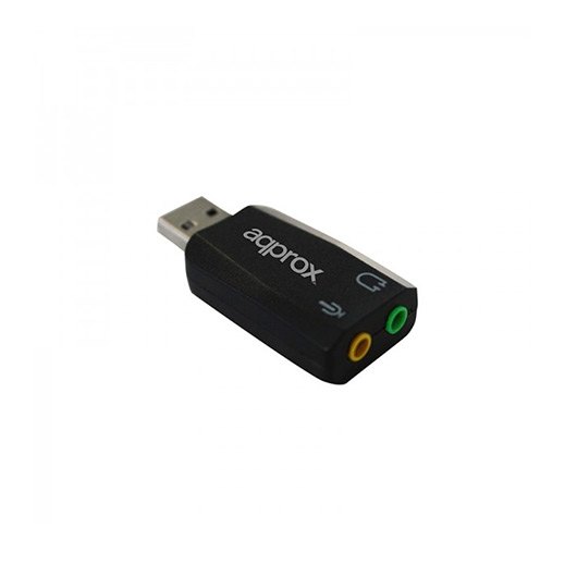 Approx appUSB51 5.1 canais Preto cartão de áudio Approx - Placas e adaptadores de áudio - 5.1 canais, usb, plug & play