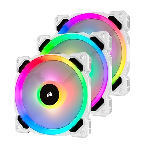 Ventoinha CORSAIR ML120 PRO RGB LED PWM Preto Corsair - Peças de refrigeração de sistema de computador - 1,2 cm, 2200 rpm, 4 suportes, turbino