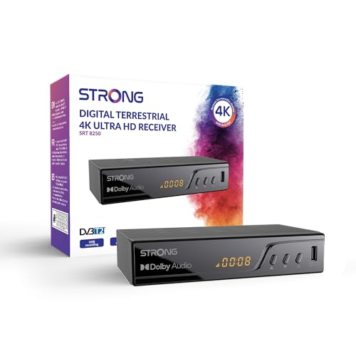Descodificador de TV STRONG Decodificador TDT 4K UHD Strong - Placas-mãe - 4K UHD, usb, hdmi, vídeo hd