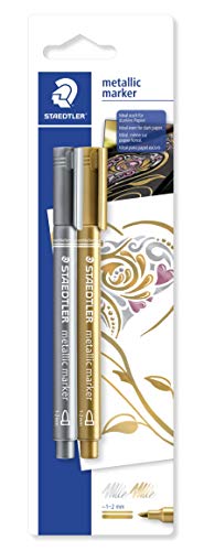 Marcador STAEDTLER Triplus Fineliner Metallic (2 unidades) Staedtler - Marcadores e marcadores de texto - metallic, fineliner, removível
