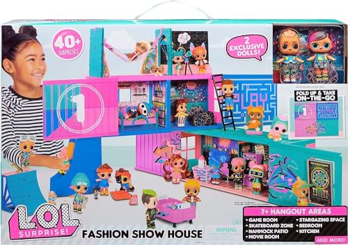 L.O.L. Surprise! Conjunto de brinquedos (Idade minima recomendada: 3 anos) MGA Entertainment - Brinquedos - 40 surpresas, 2 caixas transportes, 3 andares, mobiliado