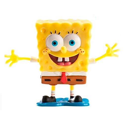 Figura SPONGEBOB SQUAREPANTS Bob Esponja (Idade Mínima Recomendada: 4 anos) Générique - Materiais de decoração de bolos - spongebob, pvc, personagem, realista