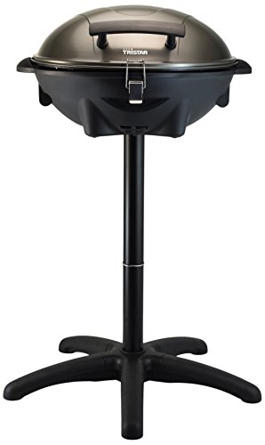Grelhador de Mesa Tristar Bq-2816 | Preto Tristar - Churrasqueiras ao ar livre - 2200W, altura ajustável, termostato ajustável, pegas integradas