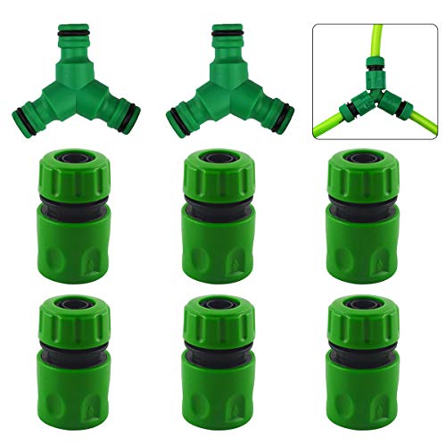 Conjunto de Conectores Rápidos KUNG FU MALL kungfu Mall - Acessórios e válvulas para mangueira de jardim - conectores rápidos, extremo estándar, mangueira, conector em Y