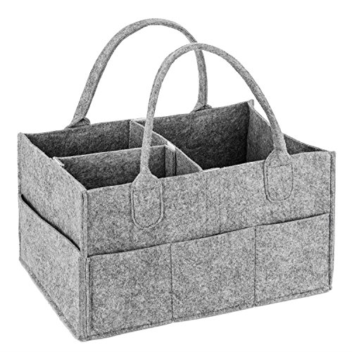 Cesto Organizador MAIDMAX (Cinzento - 28 x 33 cm) MaidMAX - Móveis para bebês e crianças pequenas - 28 x 33 cm, poliéster, resistente, durável