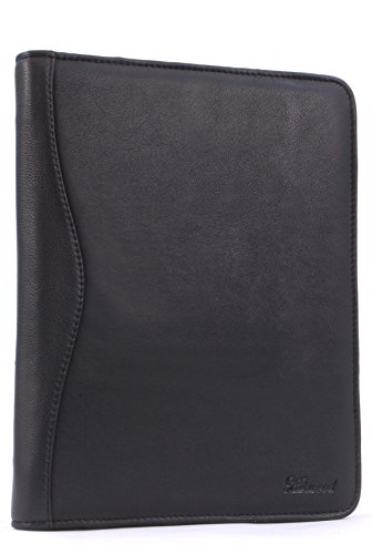 Capa de Arquivo ASHWOOD 100% Cuir (A4 - Preto) Ashwood - Portfólios e pastas - 100% couro, a4, preto, fecho duplo