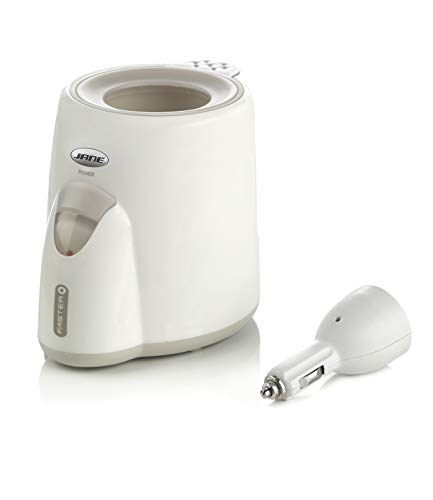 Aquecedor de Biberões JANÉ (Branco - 0-6 meses) Jané - Aquecedores e esterilizadores de biberões - aquecimento, alarma acústica, cestinho porta potitos, adaptador automóvel