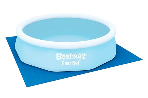 Tapete Protetor de Chão para Piscina Desmontável BESTWAY (Azul - Poliéster - 335 x 335 cm) Bestway - Coberturas de piscina e panos de chão - desmontável, piscina, azul, poliéster