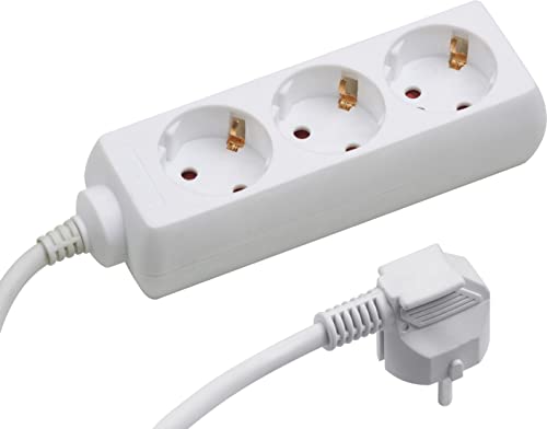 Extensão Elétrica MEISTER 7430250 | 3 Tomadas | 5 m Meister - Fios e cabos elétricos - 3 tomadas, 5 m, proteção contra sobrecarga